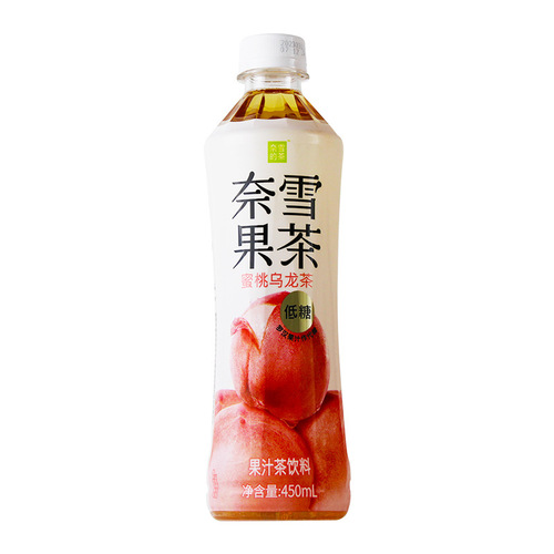NaiXue Juice Tea Beverage, Full Carton 450ml*15 Bottles, Low Sugar Bottled Fruit-flavored Tea, Popular Online Drink Wholesale