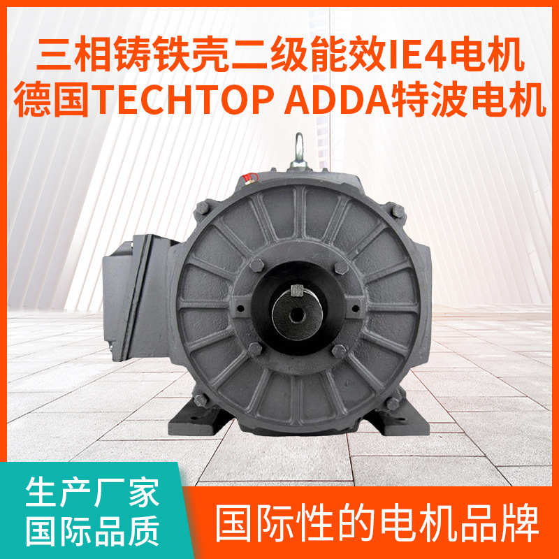 三相铸铁壳二级能效IE4电机 德国TECHTOP ADDA特波电机  厂家直供