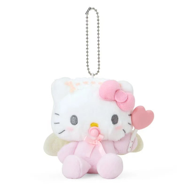 可爱天使恶魔奶嘴hellokitty包包挂件毛绒公仔玩偶凯蒂猫kt猫挂饰|undefined