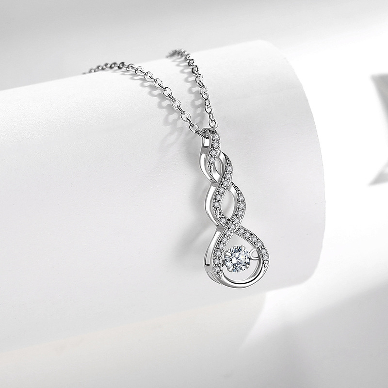 S925 plata esterlina estilo europeo y americano joyería de moda transfronteriza inteligente diseño creativo joyería collar elegante collar del todo fósforo