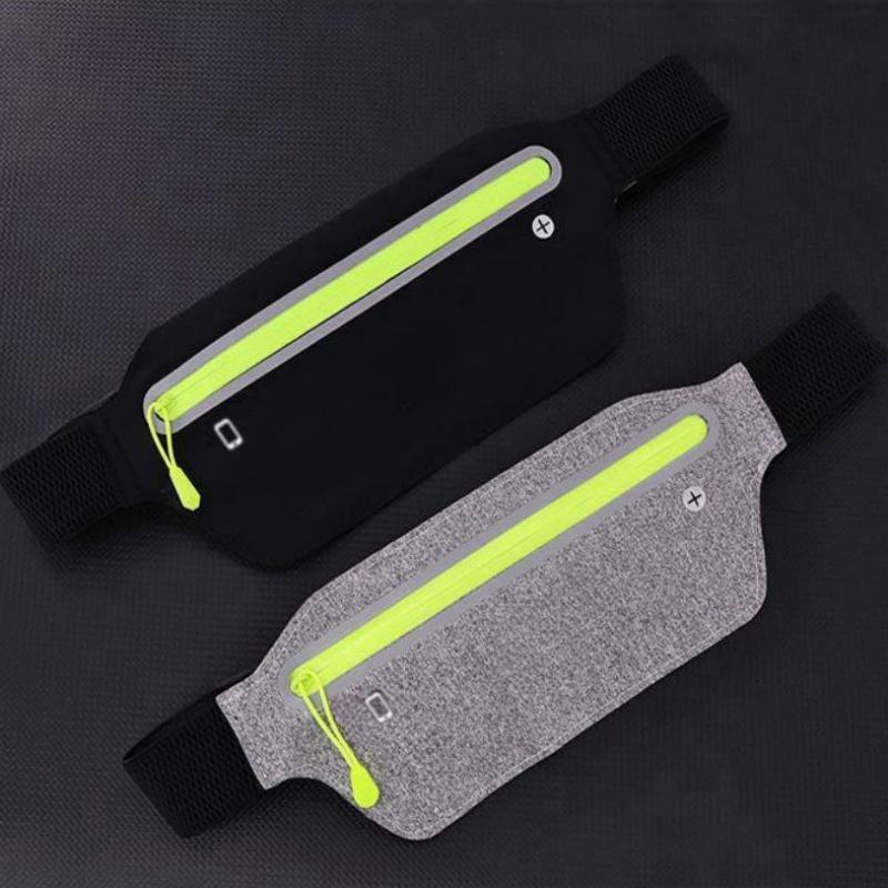 Sports Waist Bag Running Mobile Phone Bag Men's and Women's Multifunctional Outdoor Equipment Waterproof Invisible Ultra-thin Mini Small Waist Belt Bag