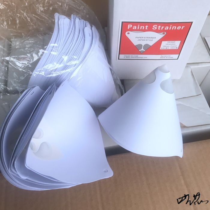 油漆紙漏斗工業過濾紙噴漆工一次性工具塗料過濾器紙質工業汽車油