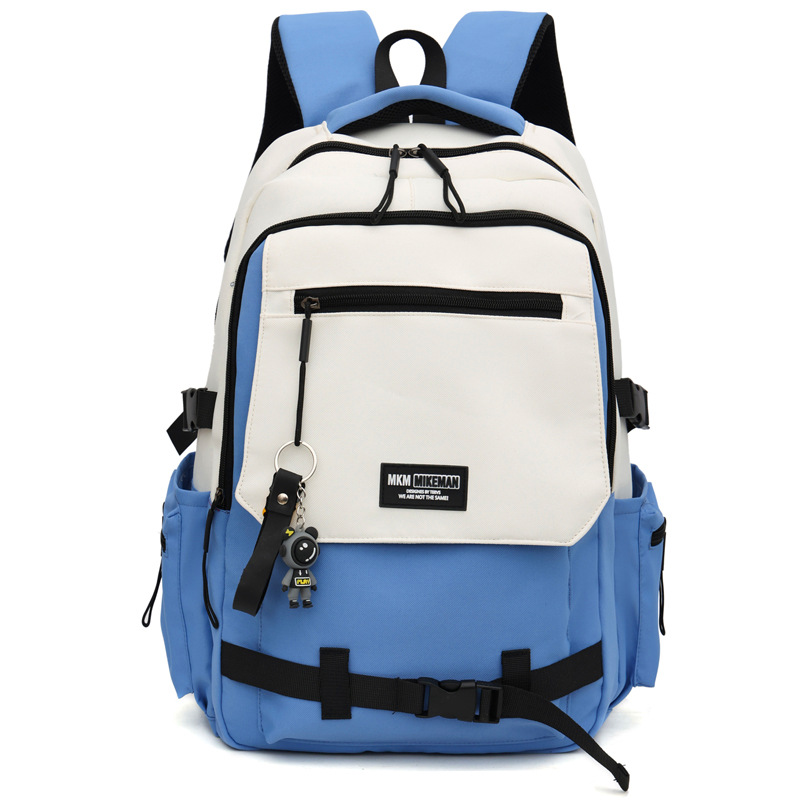 La nueva mochila de la marca de moda para hombres y mujeres de gran capacidad mochila de viaje ligera al aire libre para estudiantes de secundaria y secundaria.