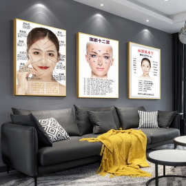 微整形祛斑海报挂画皮肤管理祛痘印美容院宣传医美图片装饰墙壁画