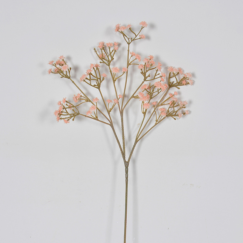 Simulación Gypsophila decoración de la boda ramo de flores de mano sensación de goma suave Gypsophila flor artificial de plástico único flor falsa