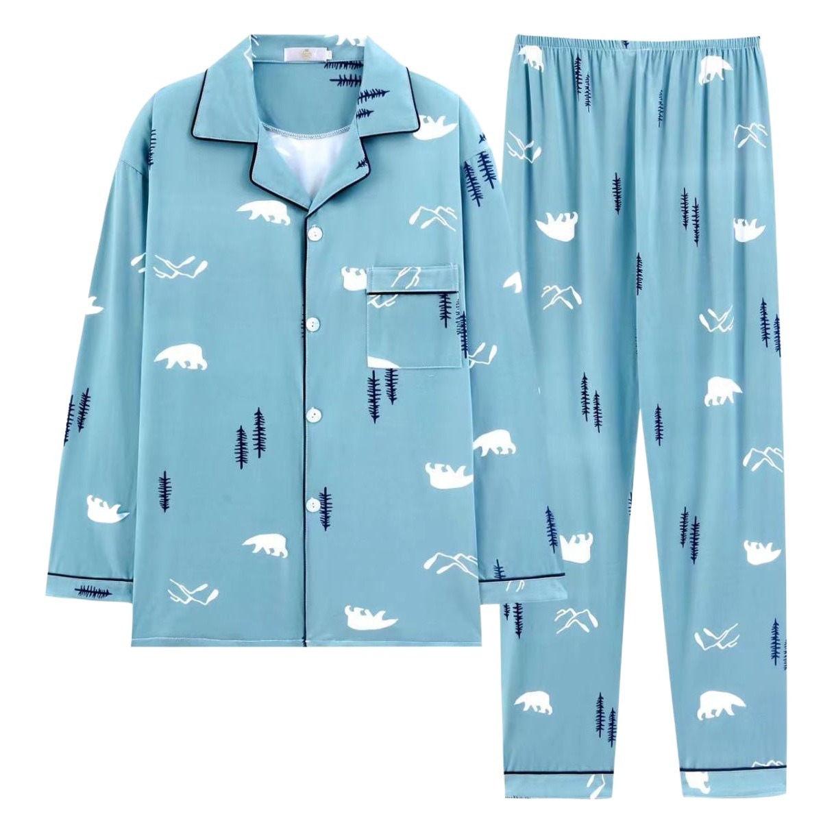 Pijamas de hombre primavera y otoño 100% algodón de manga larga cardigan traje casual suelto más tamaño verano desgaste en el hogar cuatro estaciones