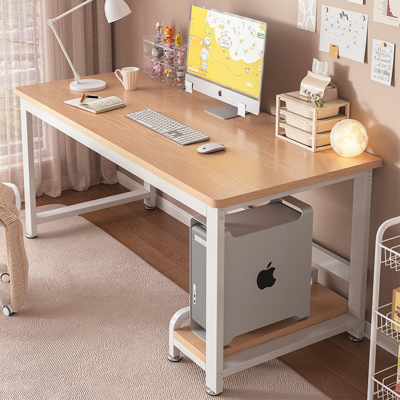 Solid Wood Office Computer Desk Can Hold Host Workbench Bedroom Home Student Desk Writing Desk Game E-Sports Table