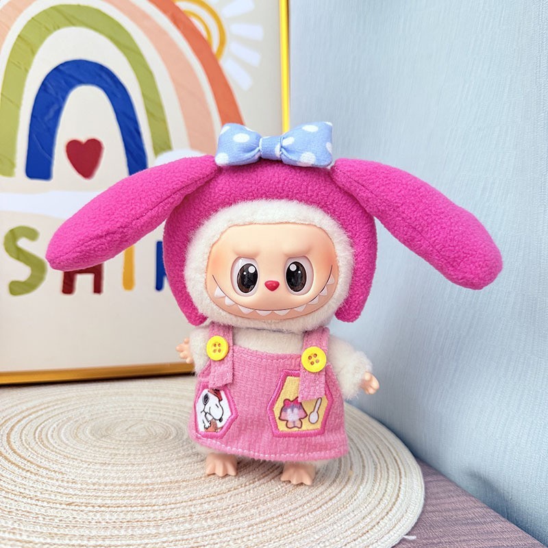 仅衣服] 一/二代La布布衣服挂件拉布布坐坐派对娃衣挂件草莓熊萌|undefined