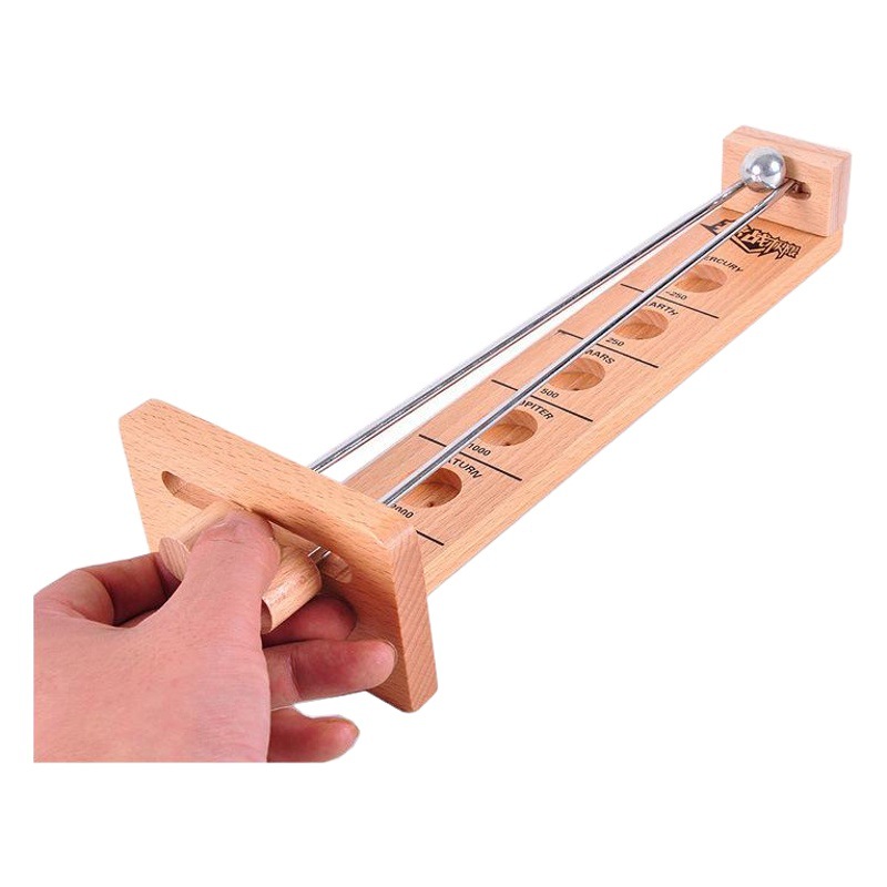 Juguete clásico educativo de madera juego de escritorio cruce Sistema Solar clip palo bola ejercicio mano-ojo coordinación equilibrio