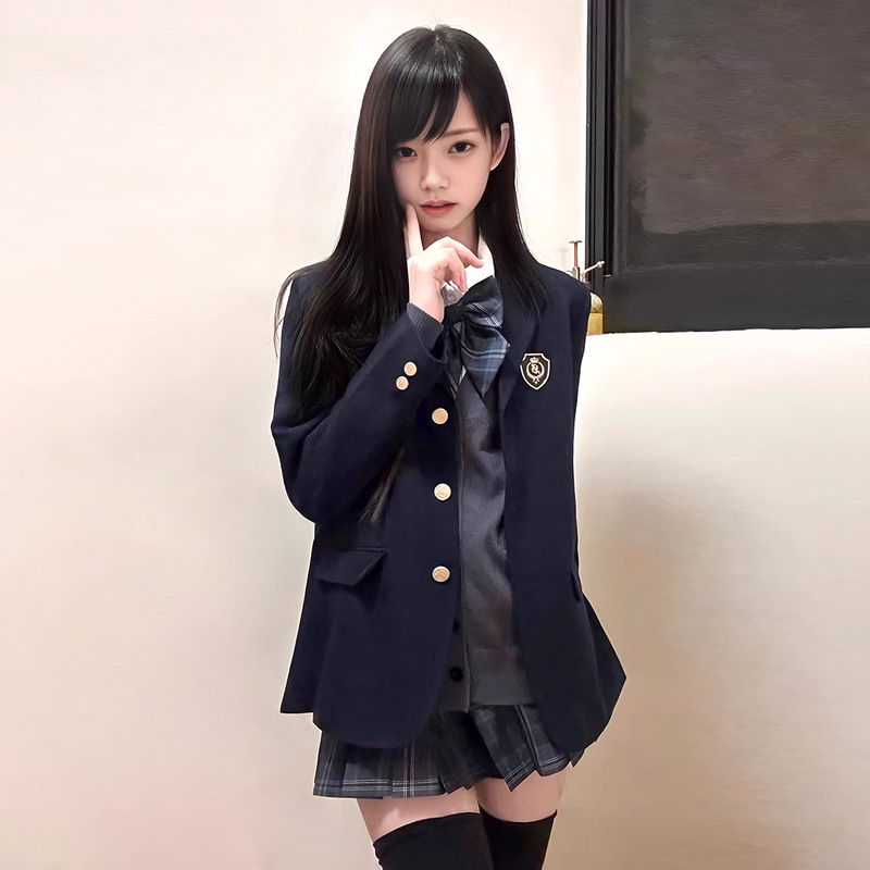 Shengyangao suit academic style jk uniform three-button multi-color suit all-match jacket