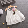 Shiffon summer sleevless dress, skirt for princess, children's clothing, tutu skirt