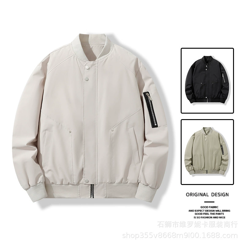 Men's autumn jacket, baseball uniform for leisure, oversize