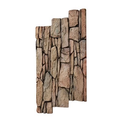 Pared de pared de PU Piedra de grava Tablero de fondo Roca de montaña ligera Piedra de imitación Ladrillo de pared exterior interior Paisaje de patio Piel de piedra de hongo