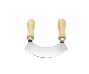 Oak Handle Stainless Steel Single-Sided Cutter, Cheese Cutter, Pizza Cutter, Bread Cutter, Etc