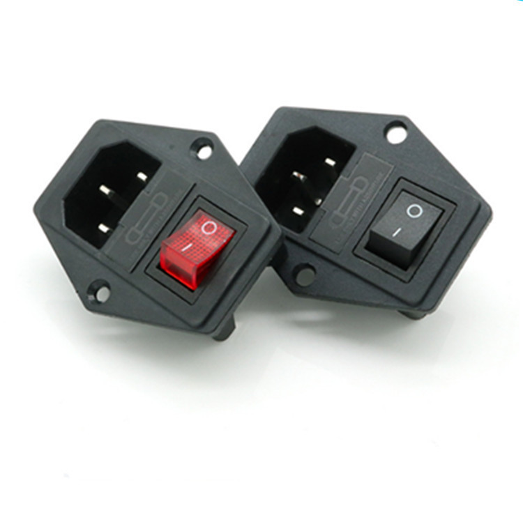 Medical equipment enclosure power socket 2-in-1 3-in-1 with switch fuse AC01 220V power interface