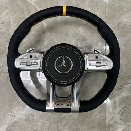 Specifically designed for Mercedes-Benz AMG carbon fiber LED steering wheel ACEGS series GLCGLEGLS old model modification to new model Dragonfly