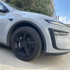 适用25款焕新特斯拉modely轮毂盖19寸改装饰配件运动款多色车轮圈