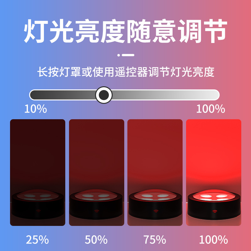 Luz nocturna de ambiente de 13 colores, control remoto, prensa táctil, regulable, sala de exposiciones de cocina, punto transfronterizo, luz de ambiente para hockey sobre hielo