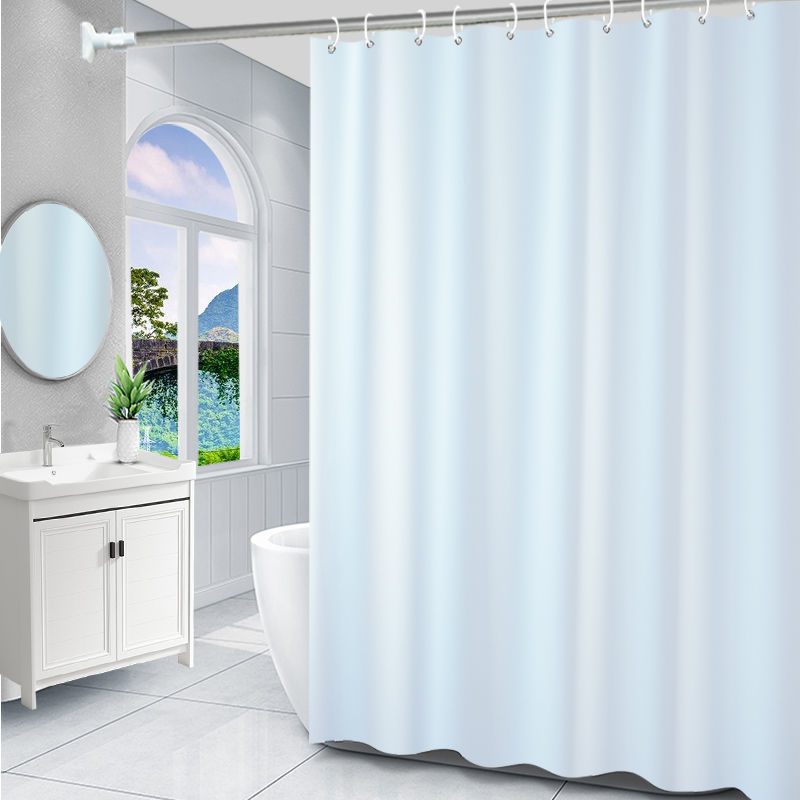 Baño de baño peva cortina de baño impermeable a prueba de agua sin perforación cortina de separación seca y húmeda comercio exterior explosión image 27