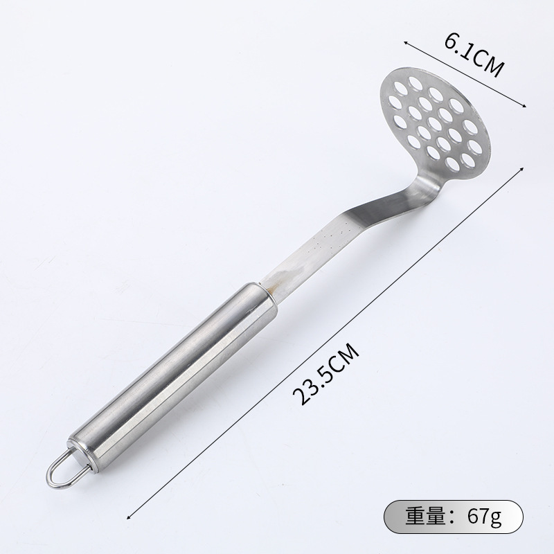 加厚不锈钢土豆泥红薯压泥器 多功能辅食捣碎器厨房捣泥小工具|undefined