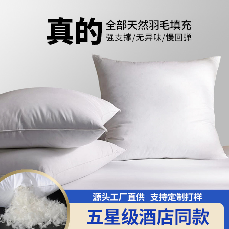 沙发抱枕芯酒店 腰靠枕头内胆a类靠背枕心羽毛腰垫床靠靠垫大抱枕|undefined