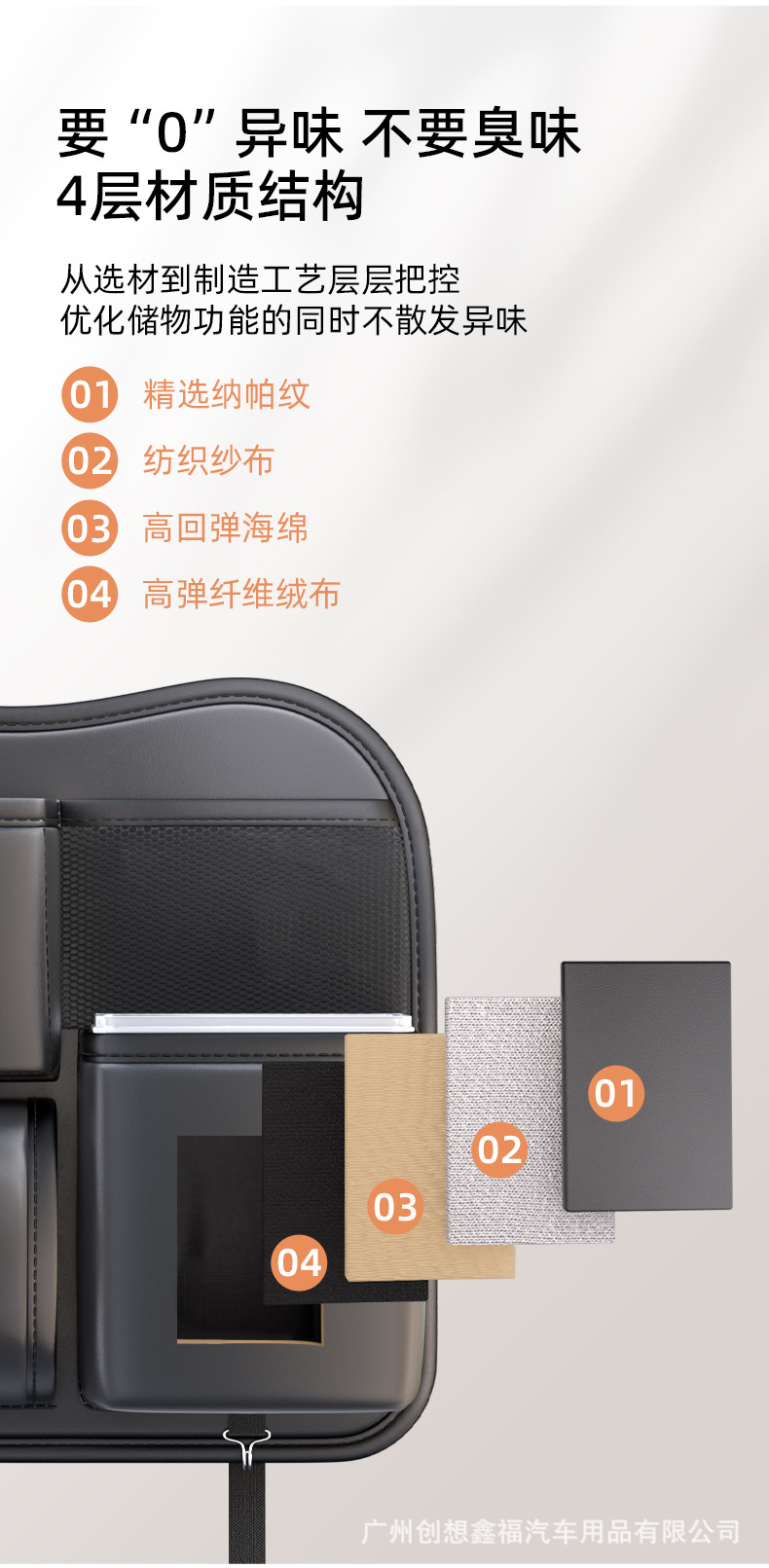 Car-Mounted Trash Can, Tissue Box, Rear Seat Hanging Bag, Multifunctional Seat Back Large-Capacity Car Storage Box