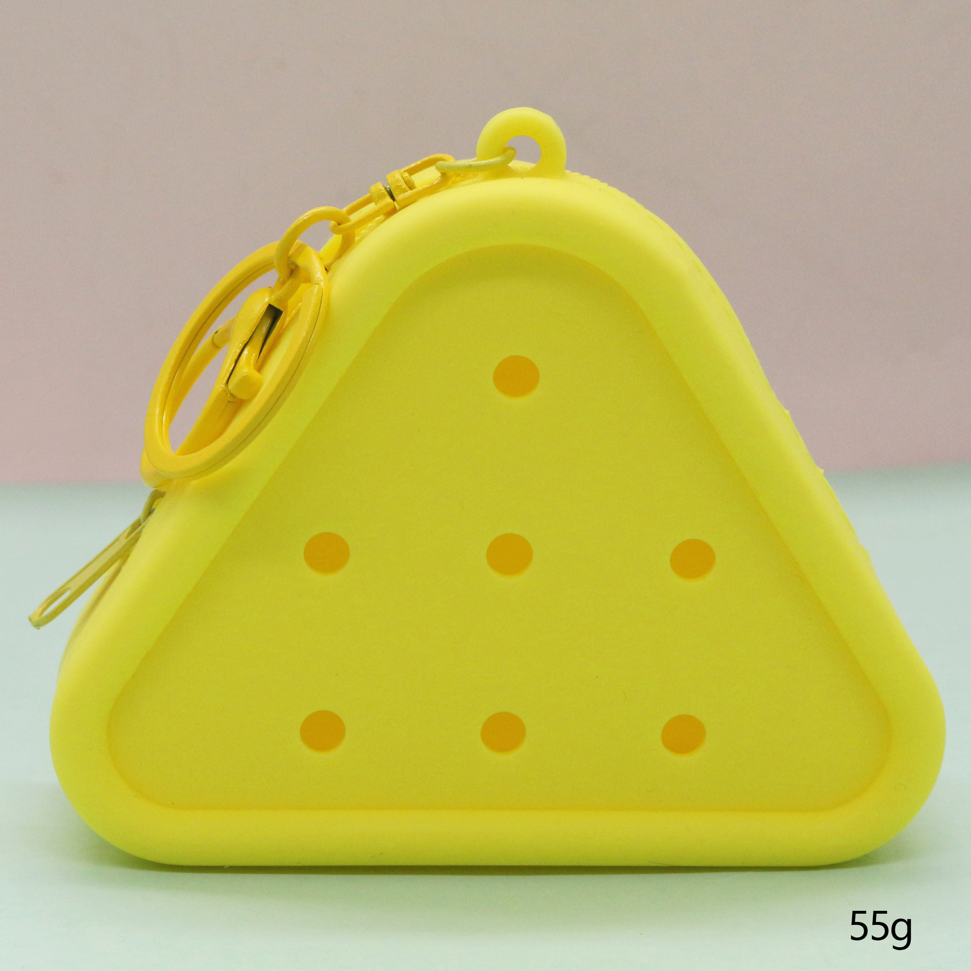 Inventario de dibujos animados de silicona agujero bolsa mini bolso diy bolsa de almacenamiento bolso auriculares llavero colgante regalo