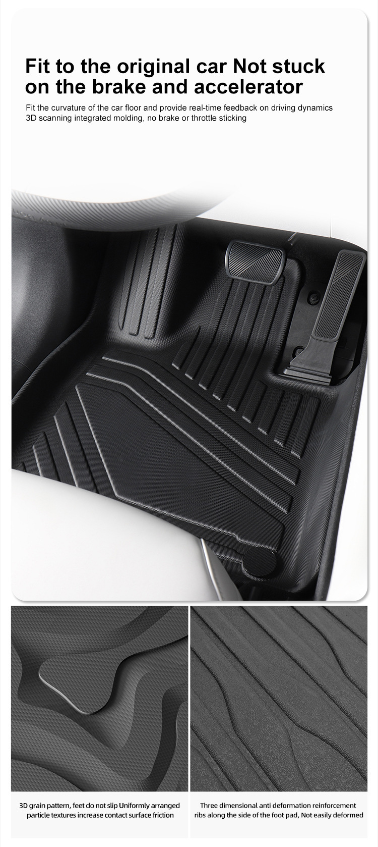 Suitable for 18-24 Jeep Wrangler Car Floor Mats, Fully Environmentally Friendly Tpe Floor Mats, Trunk Mats