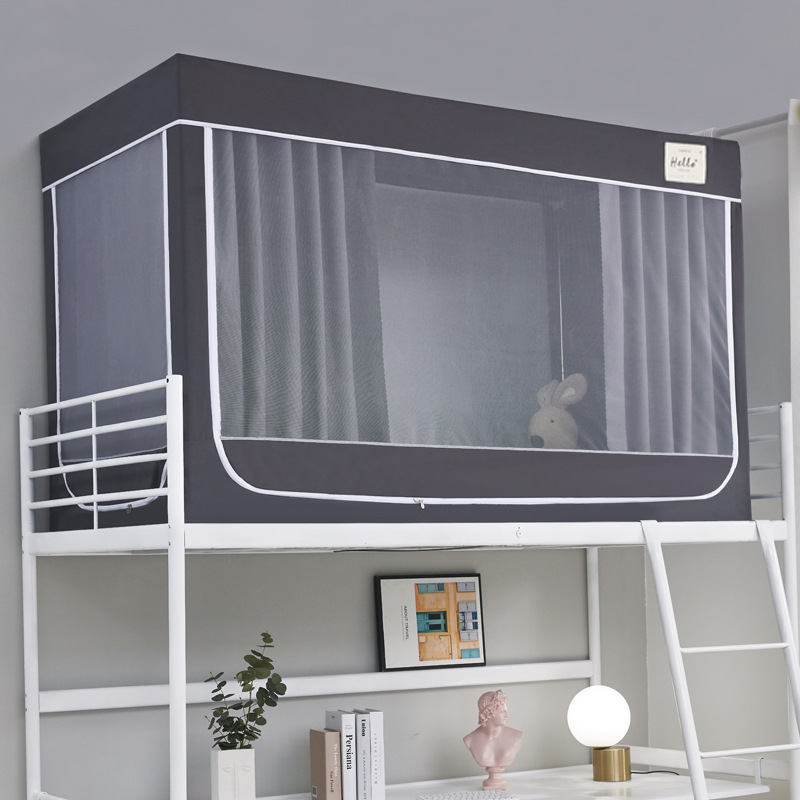 2022 nuevo B22 cifrado a prueba de polvo estudiante mosquitera color sólido 90cm soporte Acero inoxidable pintura gris