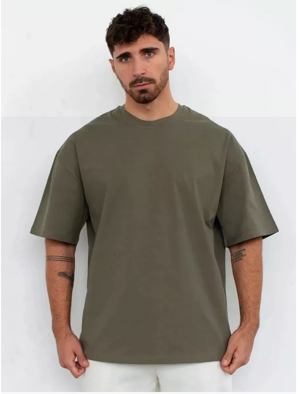 boy 230G European Version Cross-Border Pure Cotton Trendy Brand Crew Neck Short Sleeve T-Shirt Men's Loose Fit Couple_viptrois.com