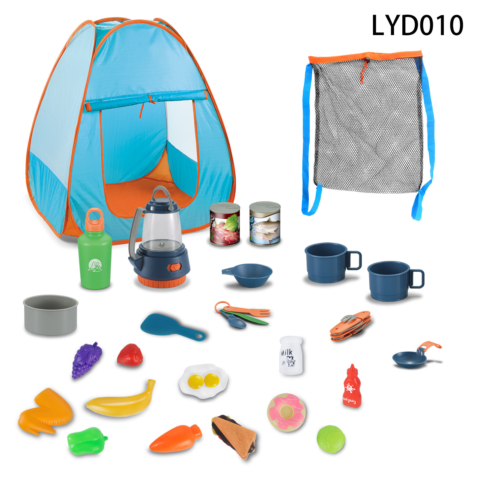 Juego de vajilla educativa para niños, para camping, picnic, con walkie-talkies, utensilios de cocina, para jugar al aire libre.