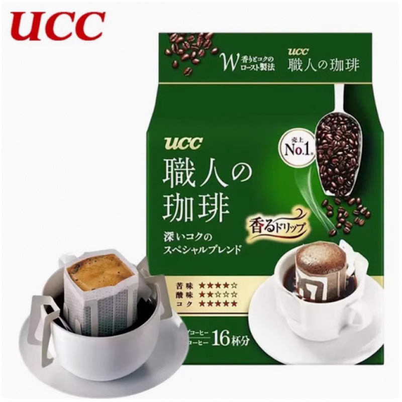 Japanese Imported Ucc Artisan Drip Coffee 112g Pour-Over Americano Pure Jiehong