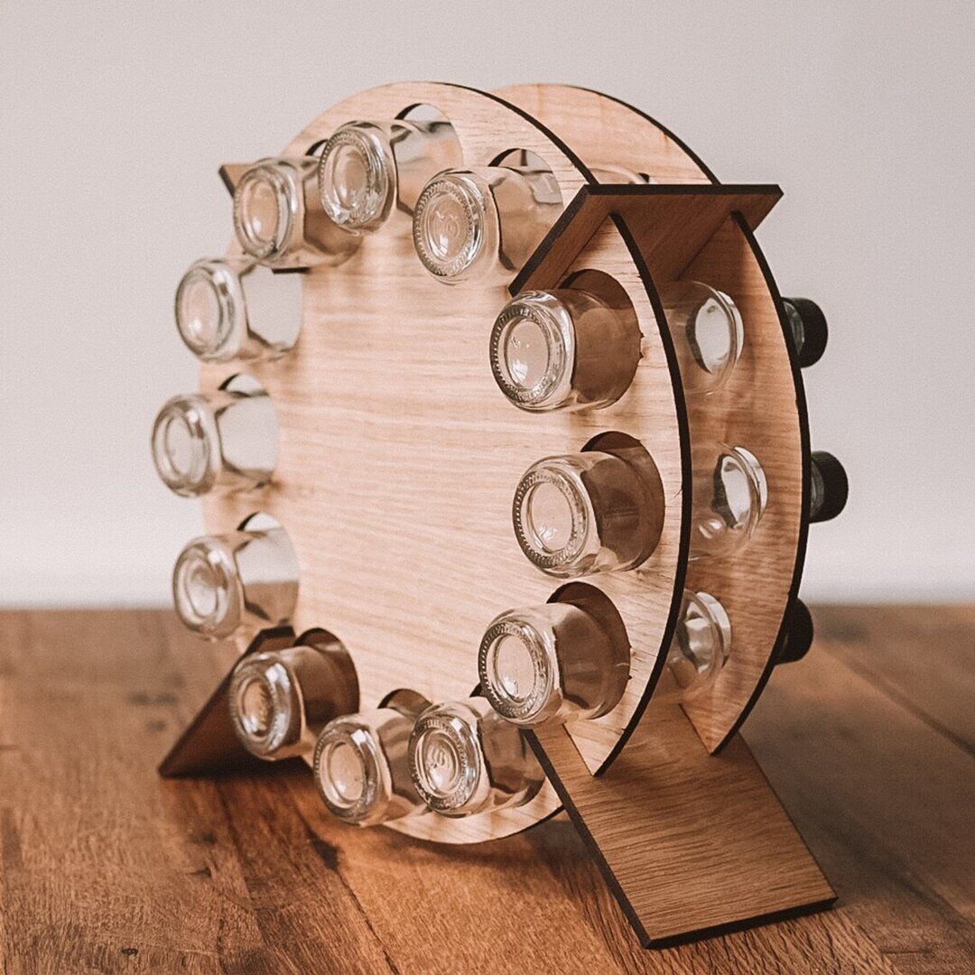 New Countdown Pendant Bar Home Decor Christmas Tree Wine Stand Wooden Crafts_voghion.com