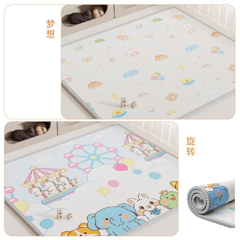 Alfombrilla para bebé Alfombrilla para gatear XPE engrosado hogar bebé sala de estar alfombrilla plegable para gatear espuma para niños insípida
