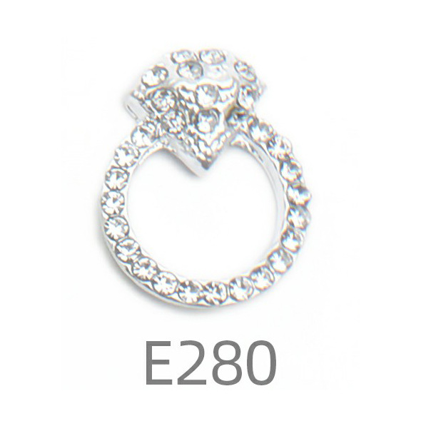 Transfronterizo europeo y americano diamante moda cartas completo diamante uñas joyería Chanel estilo dólar bolsa botella de perfume clavo Taladro