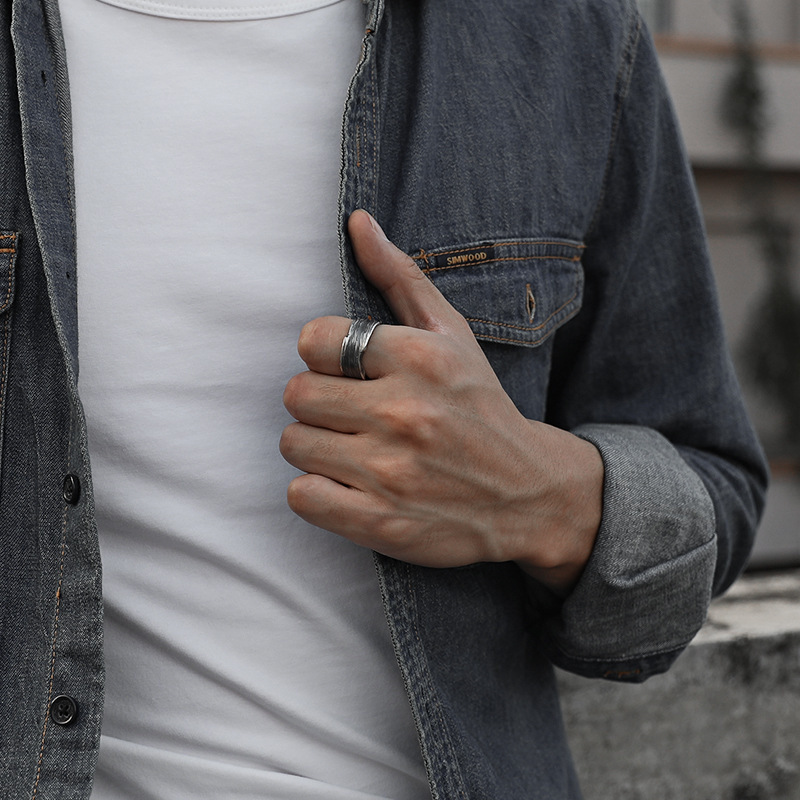 Retro trend men's fashionable ring hip-hop style