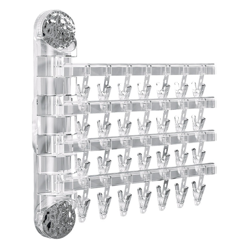 Ventosa estante de secado plegable calcetines estante de secado bastidores hogar multi clip sol calcetines balcón vidrio Calcetines