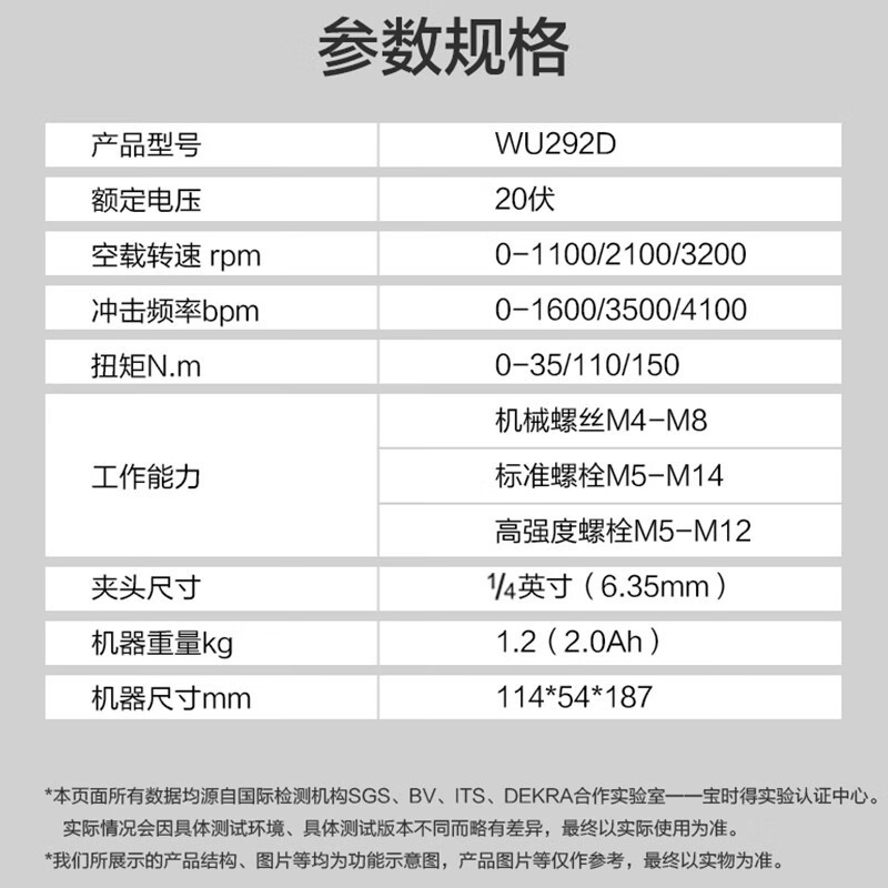 WEX WEX destornillador de impacto sin escobillas, destornillador eléctrico de litio, taladro eléctrico doméstico de gran torsión