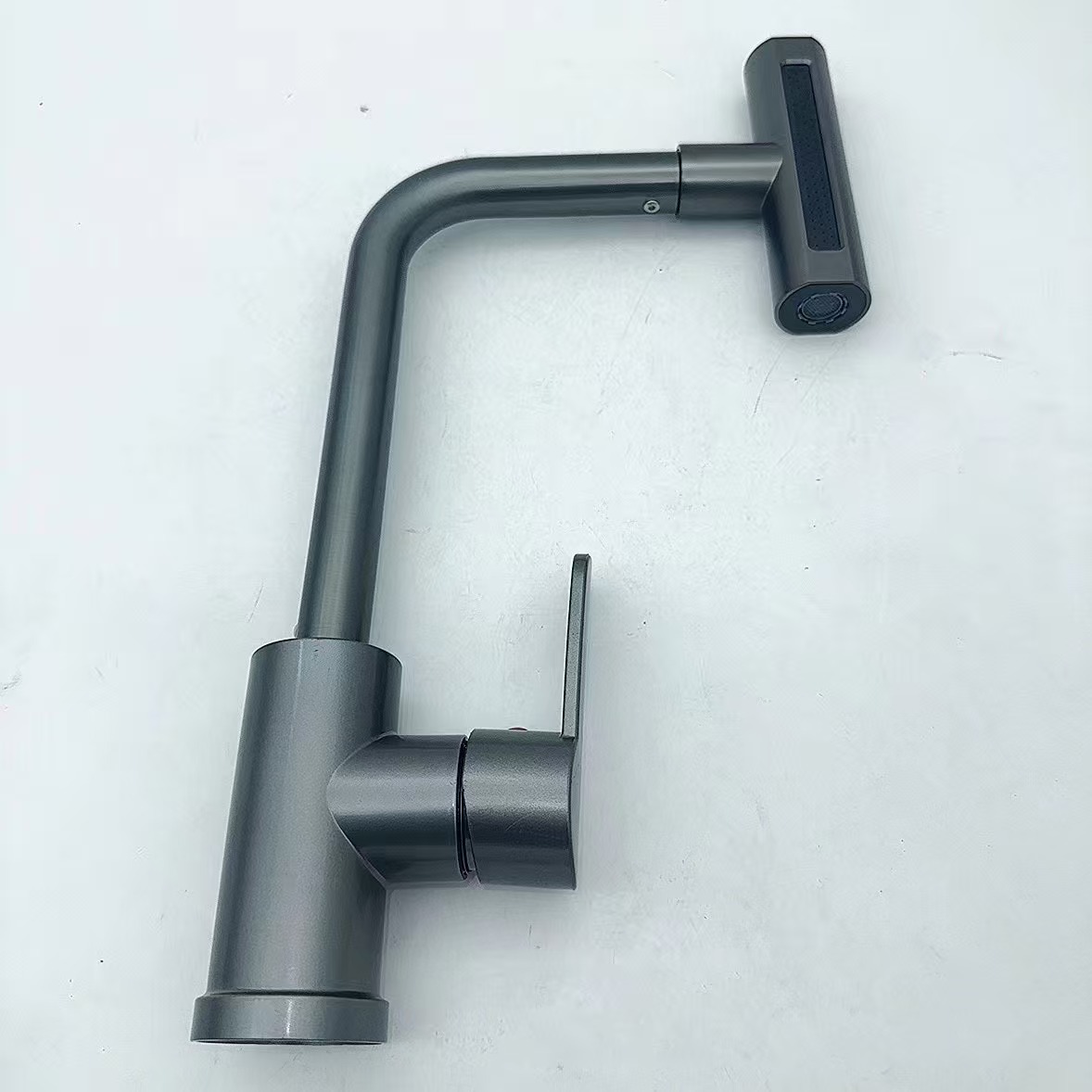 Grifo Giratorio para Lavabo de Aleación de Zinc, Mezclador de Agua Fría y Caliente, para Baño