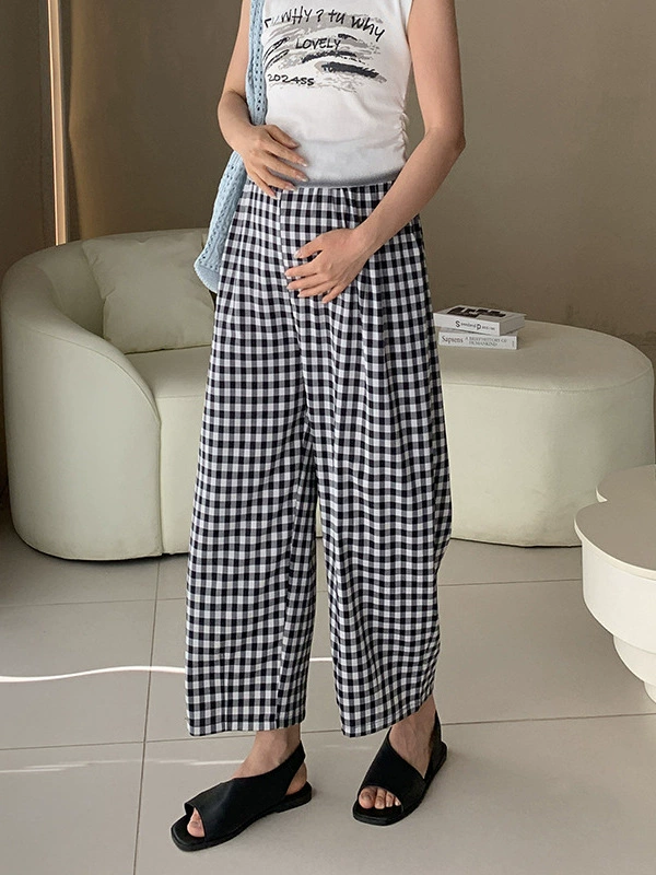 Trousers for pregnant, drawstring, loose fit
