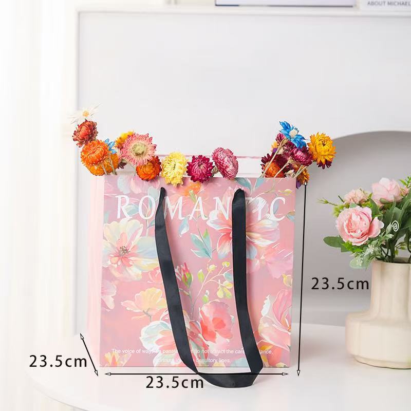 새로운 꽃 사각 작은 사각형 핑크; 하나