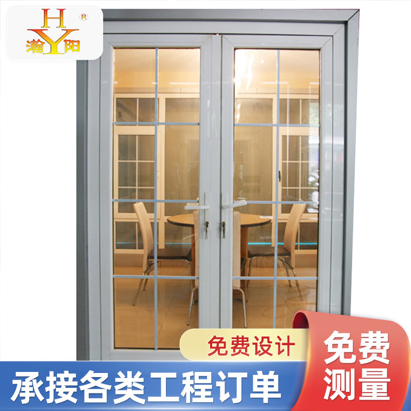 Aluminum Alloy Doors and Windows, Kitchen Sliding Doors, Self-Built House Villa Bathroom Glass Sliding Doors, Balcony Doors with Silent Design