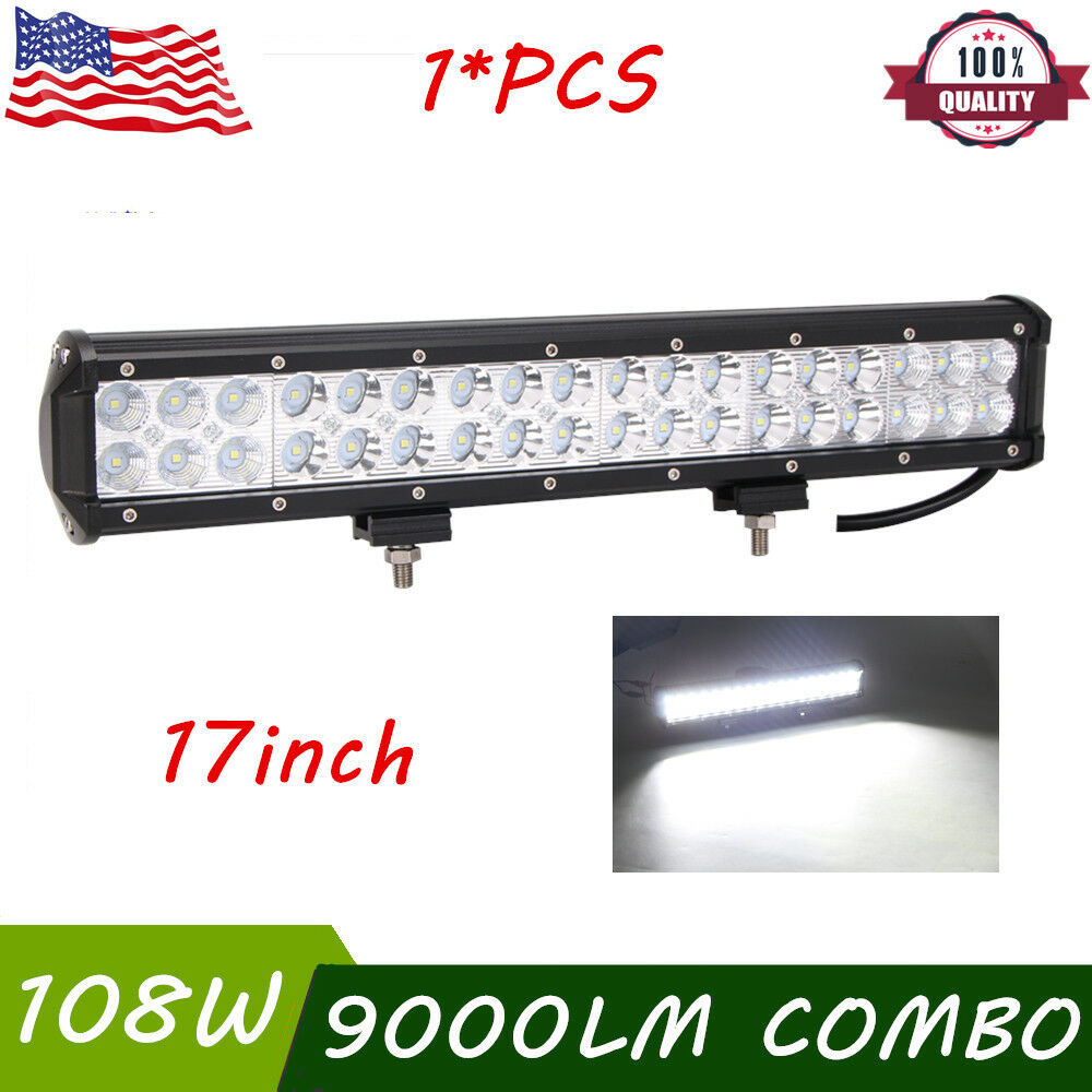 lámpara de trabajo del automóvil 108W 17inch LED doble fila combinada luz de lámpara SUV image 1