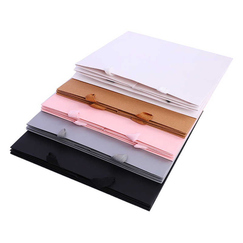 Cuadrado Kraft bolso bolsa de papel ramo de flores bolsa caja de regalo embalaje bolsa de mano regalo bolsa de regalo al por mayor