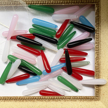 细长水滴亚克力仿玉石挂坠汉服古装发簪流苏吊坠挂件diy饰品配件