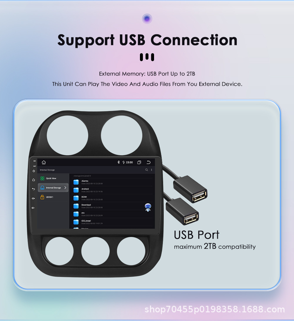 For Jeep Guide 09-16 car navigation wireless Carplay Android car navigation all-in-one