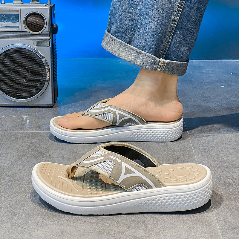 Chanclas para hombre verano nuevo estilo conducción exterior sandalias de playa deportivas y de ocio con chanclas antideslizantes