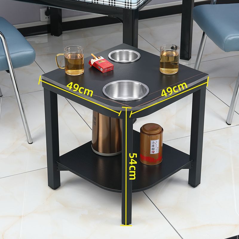 加厚岩板麻将机茶几茶水架麻将桌小边几置物架棋牌室专用茶水桌子|undefined