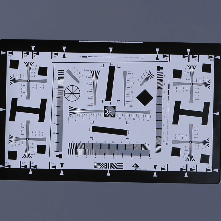 8 раз Расширенный четкий тест разрешения ISO12233 (стандартный) тест определения