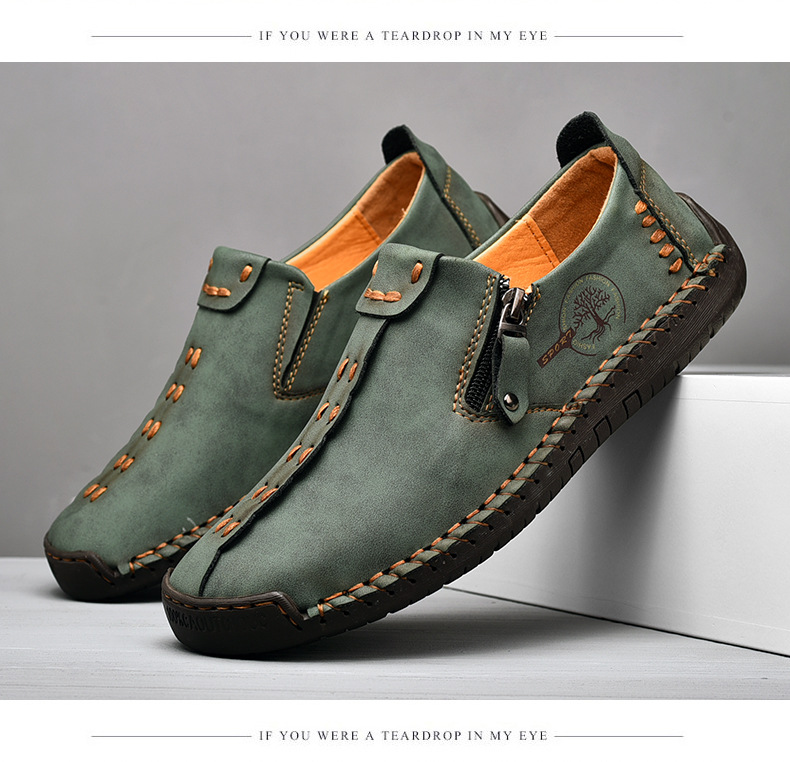 Chaussures de mariage décontractées à bout pointu et imperméables en cuir verni pour hommes_voghion.com